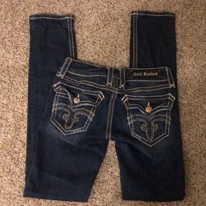 Rock Revival Debbie skinny jeans size 26 x 32.